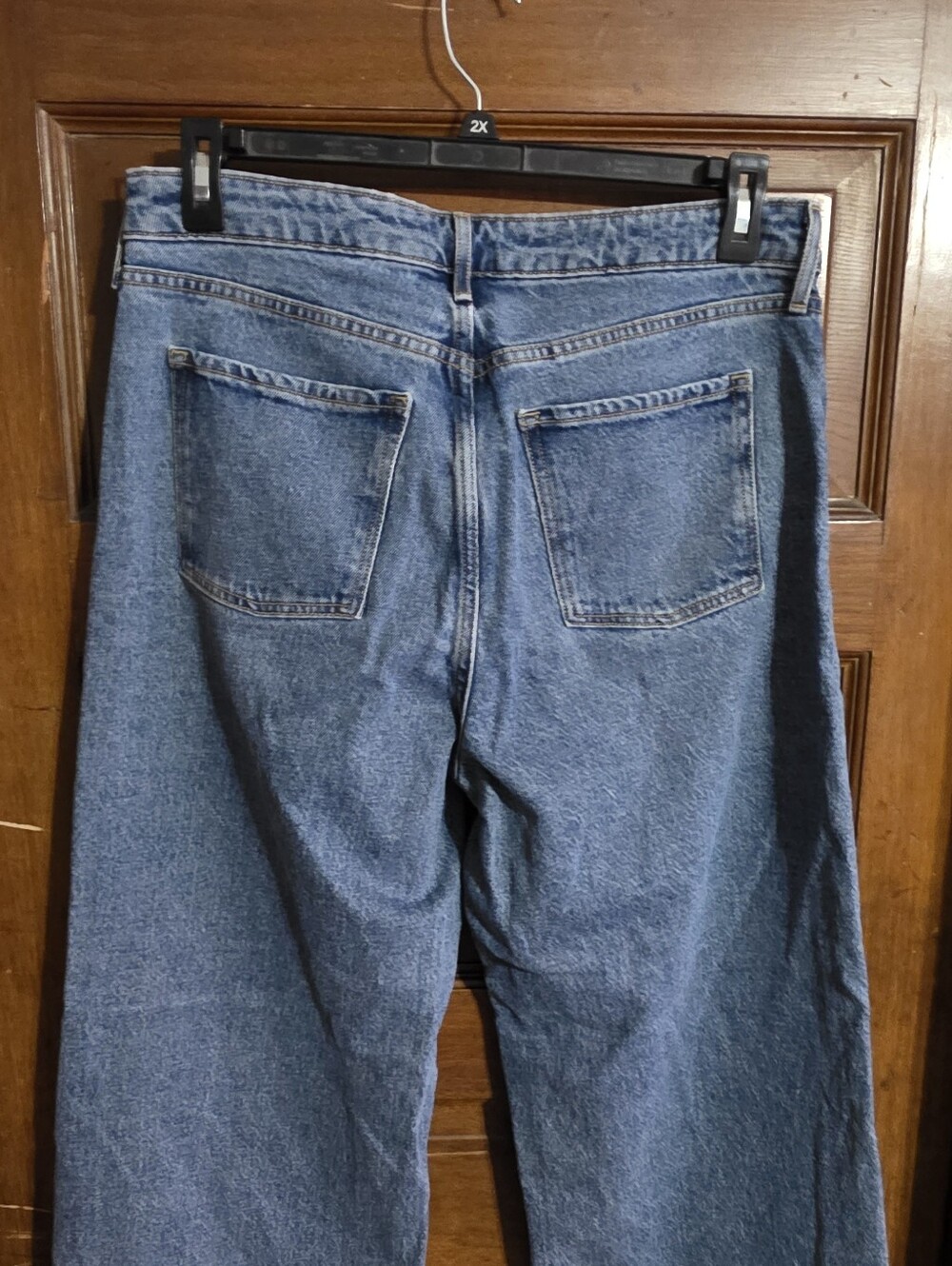 Old Navy Extra High Rise Sky-Hi Wide Leg Jeans  Size 10 - Picture 8 of 12